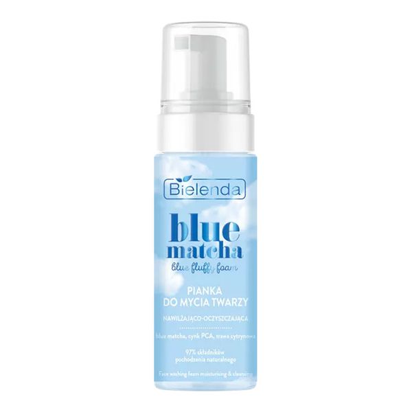 فوم شست و شوی آبرسان بلو ماچا بی یلندا BLUE MATCHA Blue Fluffy Face Cleansing Foam BIELENDA
