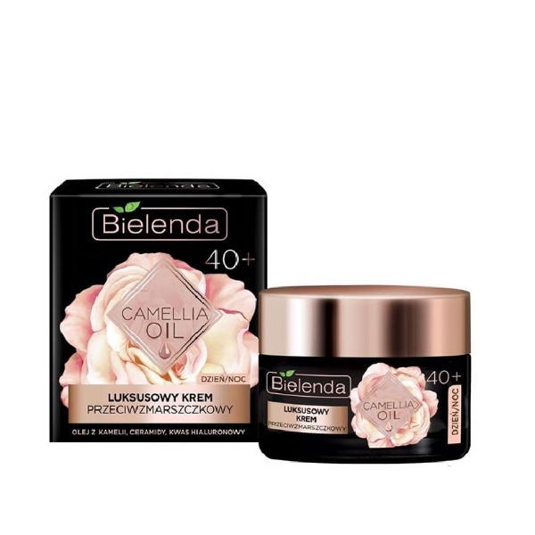 کرم روز و شب روغن کاملیا +40 بی یلندا Camellia Face Cream Oil Luxury Anti wrinkle 40+ Day & Night BIELENDA