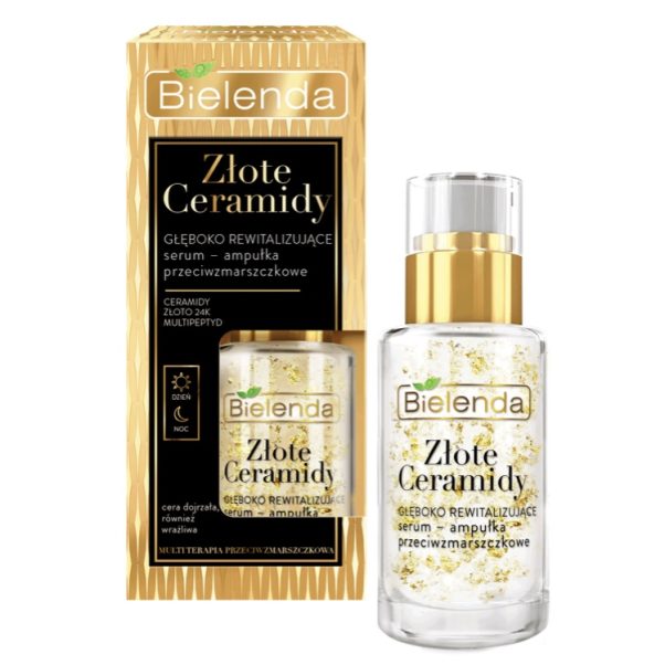 سرم احیاکنده قوی گلدن سرامید بی یلندا GOLDEN CERAMIDES DEEPLY REVITALIZING SERUM BIELENDA