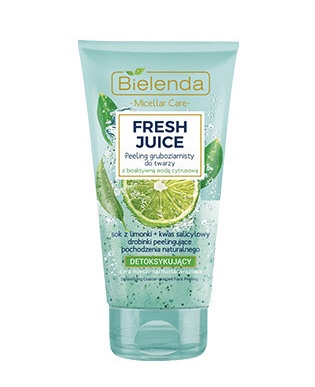 اسکراب سم زدا بی یلندا حاوی لیمو BIELENDA DETOXIFYING FACE PEELING LEMON 150 G