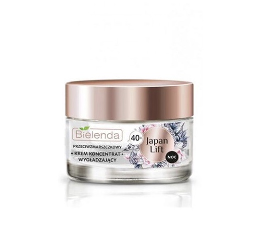 کرم شب ضد چروک بیلندا مخصوص سنین بالای 40 سال BIELENDA BIELENDA JAPAN LIFT SMOOTHING ANTI WRINKLE FACE NIGHT CONCENTRATE CREAM +40 50 ML