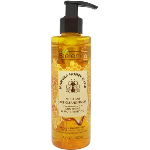 BIELENDA Manuka Honey Soothing And Moisturizing Face Cleanser Gel شوینده صورت آبرسان بیلندا حاوی عسل مانوکا مناسب پوست خشک و حساس