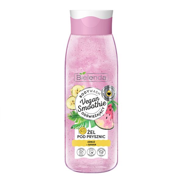 شامپو بدن هندوانه و موز بی یلندا Smoothie Nourishing Shower Gel With Watermelon & Banana 400ml BIELENDA